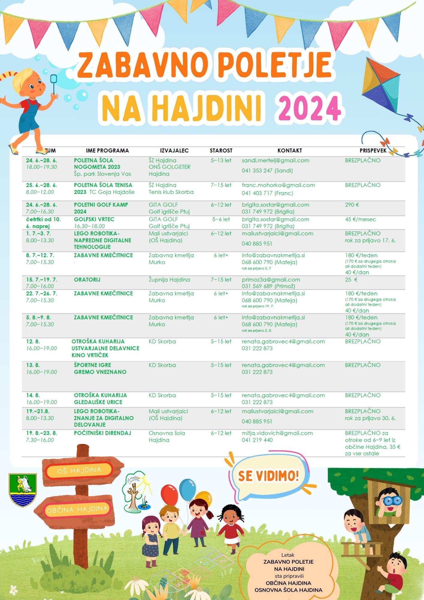 POLETJE NA HAJDINI 2024